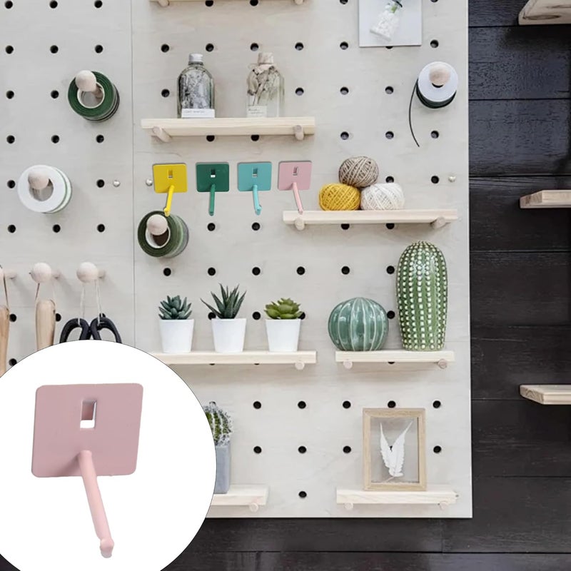 esahpss 8 PCS Heavy Duty Pegboard Hooks,Ideal Peg Board Organizer Accessories for Wall Display, Fit 1/4 Inch Pegboard for Craft Assortment/Garage Organizer,Trumpet - Image 5